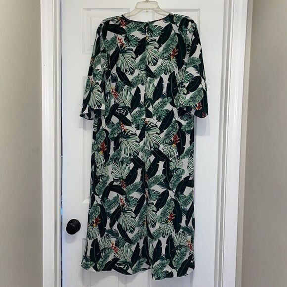 Rachel Zoe Palm Print Duster Swim Coverup, NWT - Picture 7 of 7
